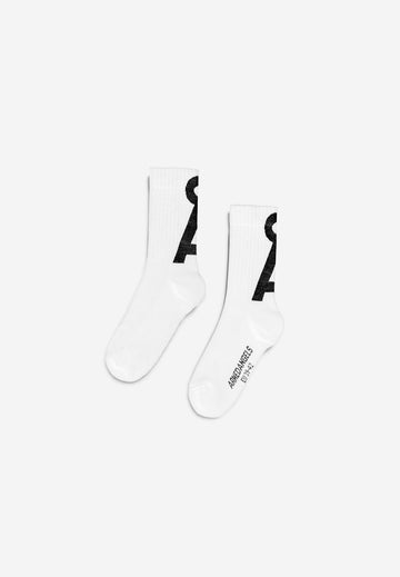 SAAMUS SHORT SOCKS W white-black | ARMEDANGELS