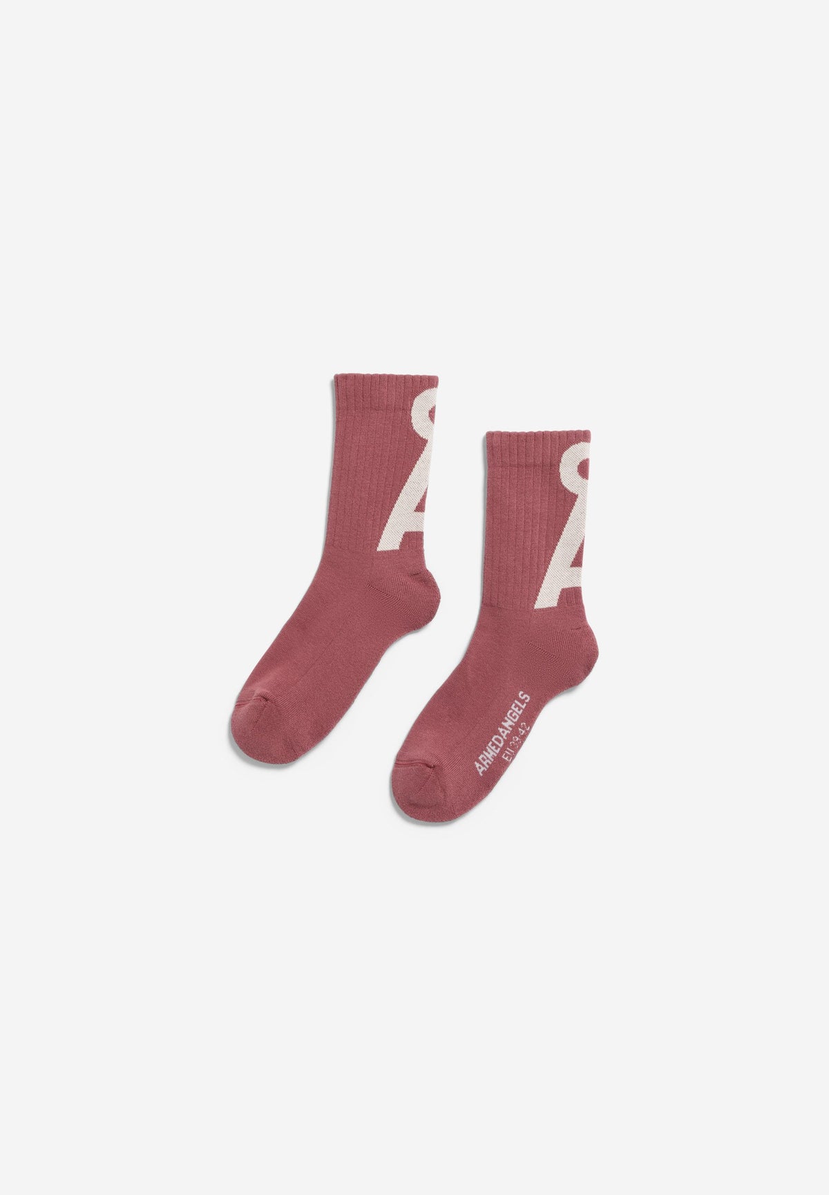 SAAMUS SHORT SOCKS W velvet ember-oatmilk | ARMEDANGELS