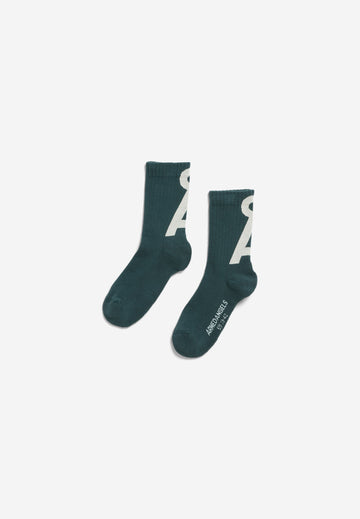 SAAMUS SHORT SOCKS W midnight reef-oatmilk | ARMEDANGELS