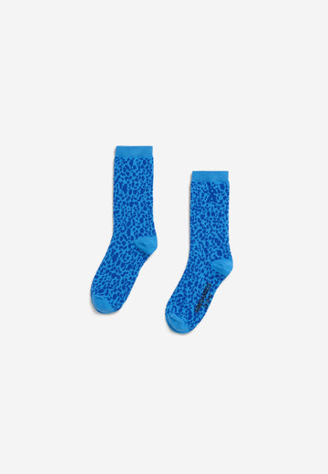 LEOPARD SOCKS marina blue | ARMEDANGELS