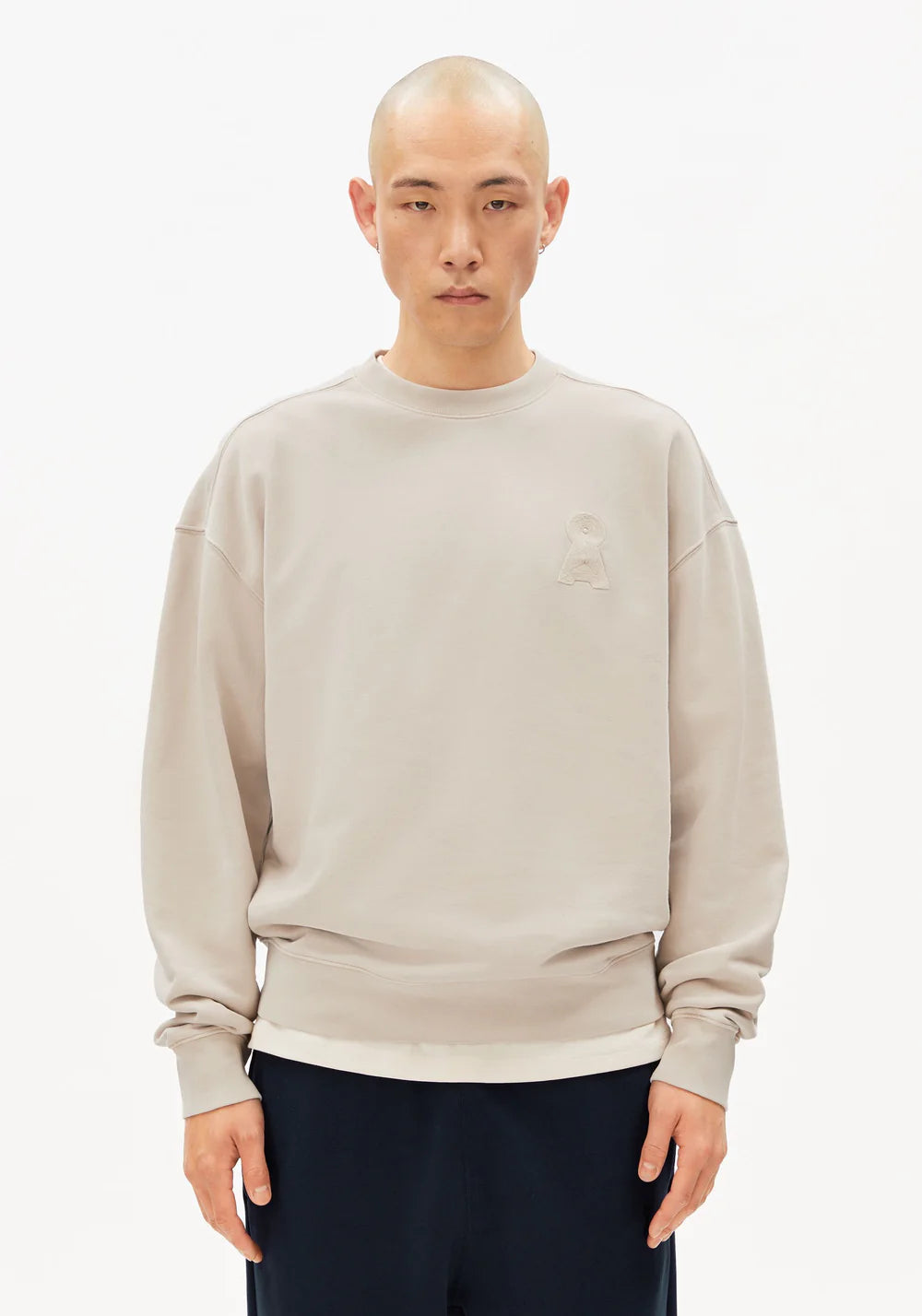 Sweatshirt ICONIC A GMT DYE sand stone washed  | ARMEDANGELS