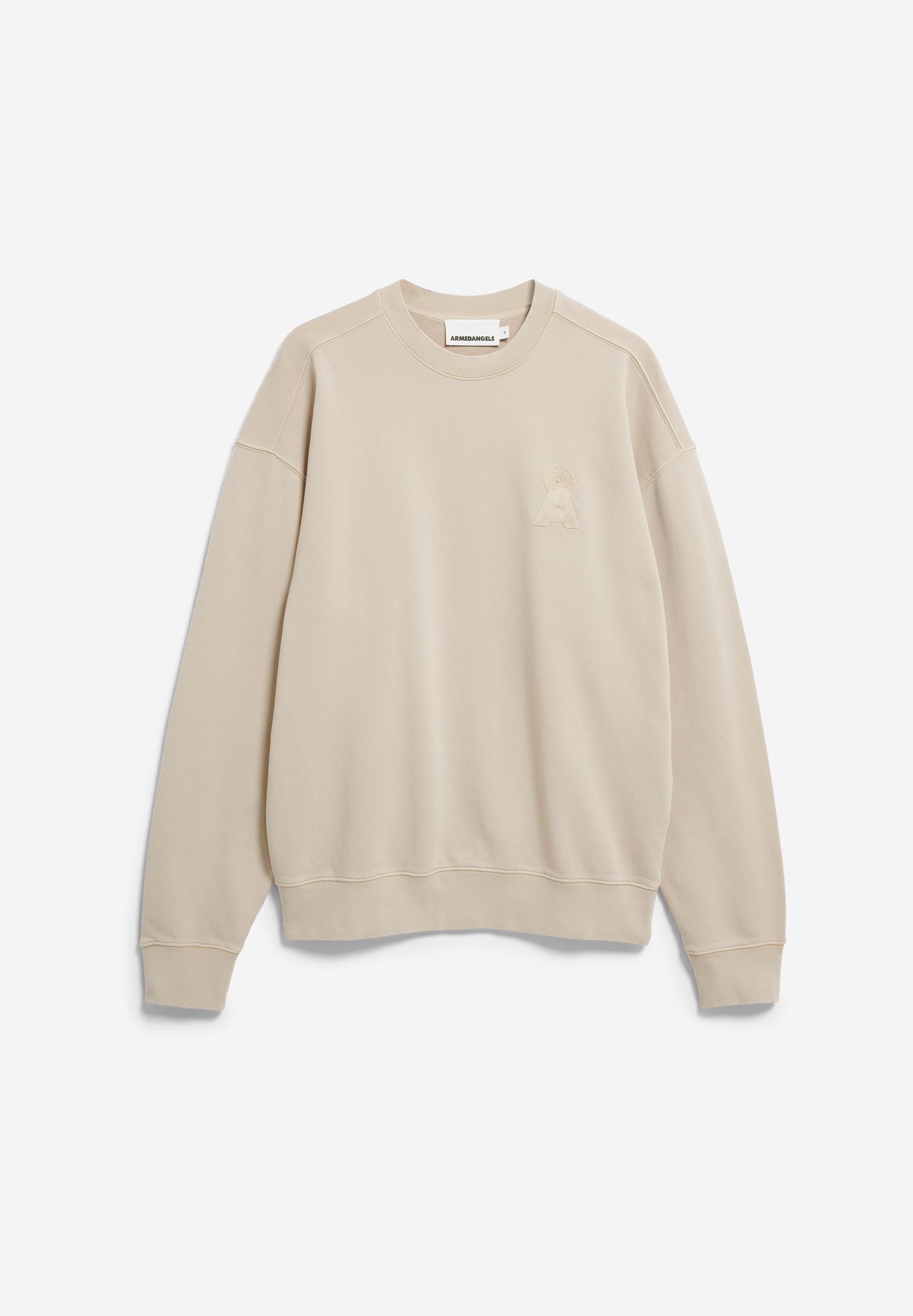Sweatshirt ICONIC A GMT DYE sand stone washed  | ARMEDANGELS