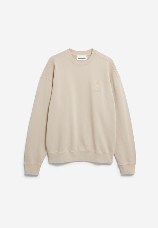 Sweatshirt ICONIC A GMT DYE sand stone washed  | ARMEDANGELS