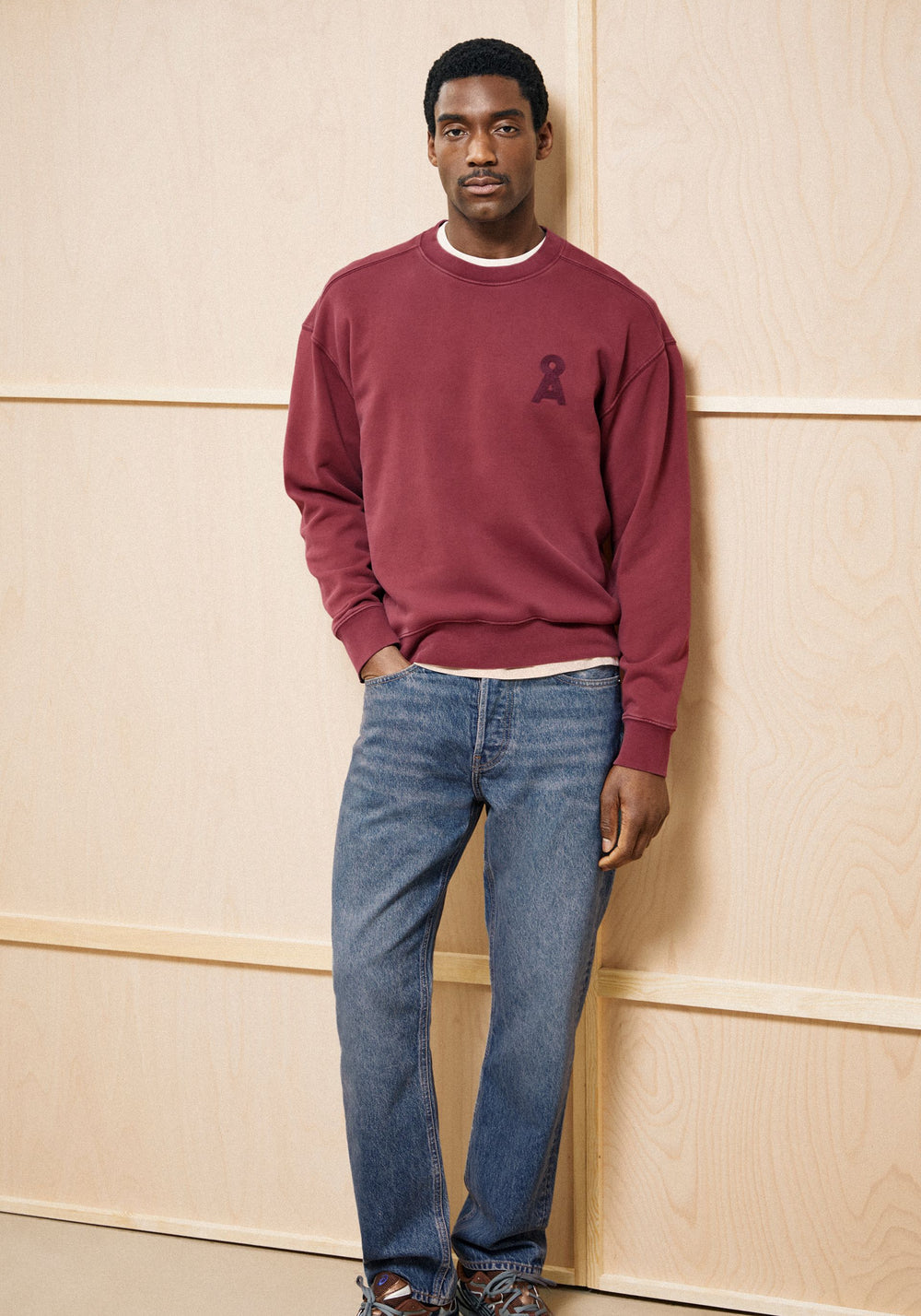 ICONIC Å GMT DYE SWEATSHIRT velvet red washed | ARMEDANGELS