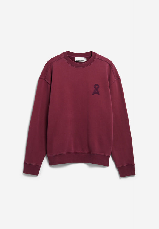 ICONIC Å GMT DYE SWEATSHIRT velvet red washed | ARMEDANGELS