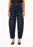 BAARLY HIGH WAIST BARREL JEANS fluid ink | ARMEDANGELS