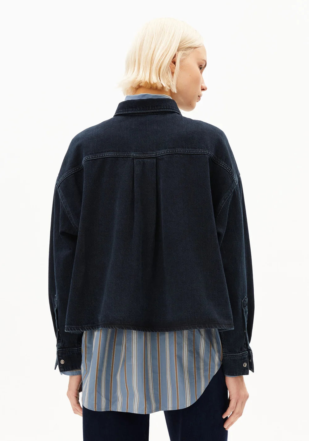 NALAANI DENIM BLOUSE rinse | ARMEDANGELS