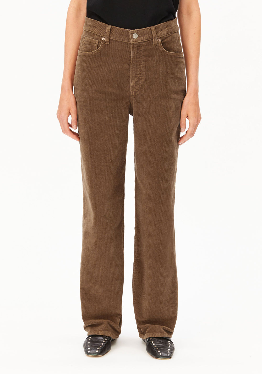 ENIJAA CORDUROY PANT amberwood | ARMEDANGELS