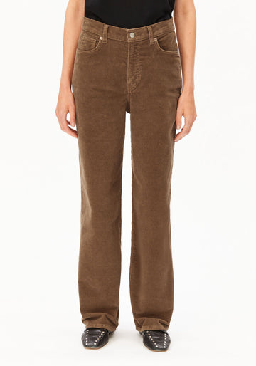 ENIJAA CORDUROY PANT amberwood | ARMEDANGELS