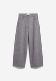 TWEED BARREL PANT mid grey melange-oatmilk | ARMEDANGELS