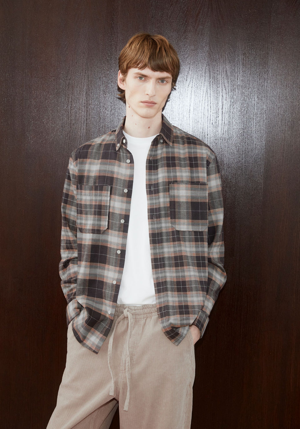 PATCHWORK LONGSLEEVE SHIRT pure | ARMEDANGELS