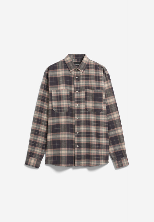PATCHWORK LONGSLEEVE SHIRT pure | ARMEDANGELS