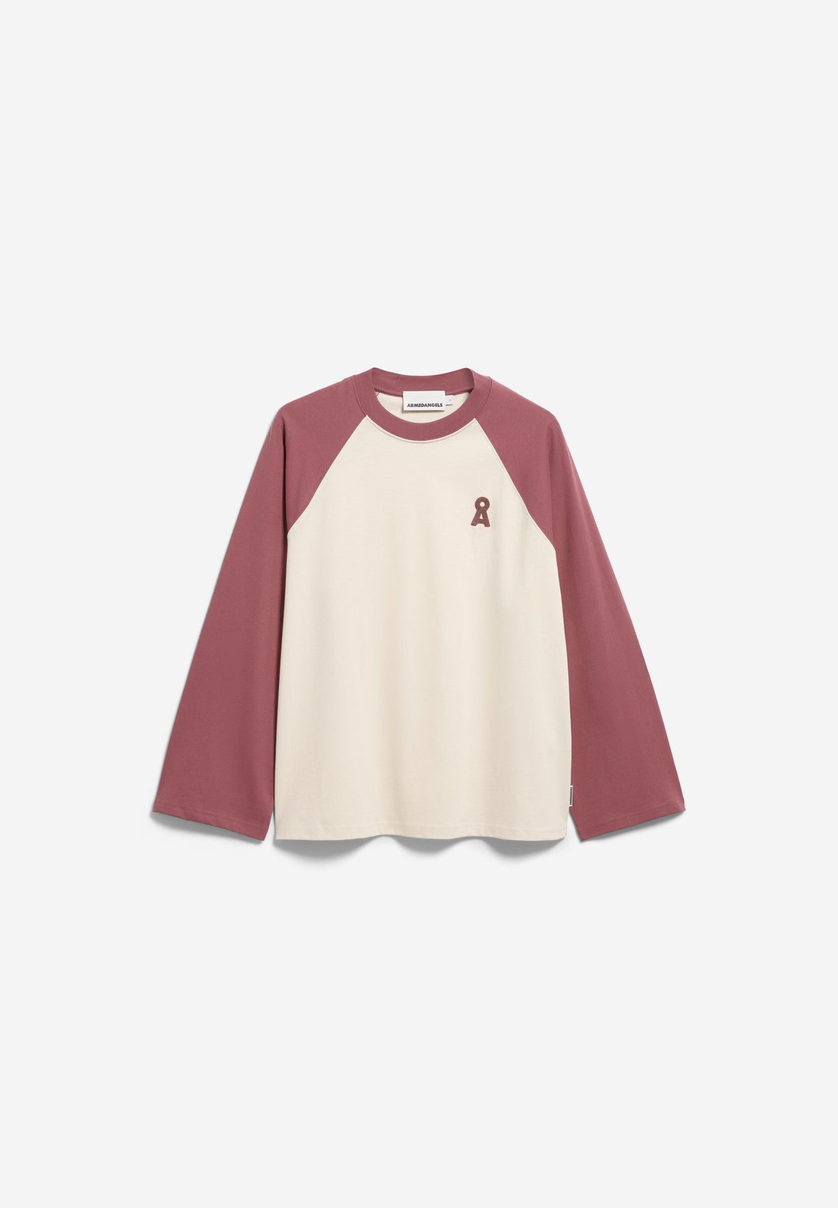 ICONIC Å RAGLAN LONGSLEEVE undyed-velvet ember | ARMEDANGELS