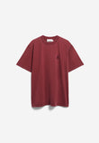 ICONIC Å MAARKOS GD T-SHIRT velvet red washed | ARMEDANGELS