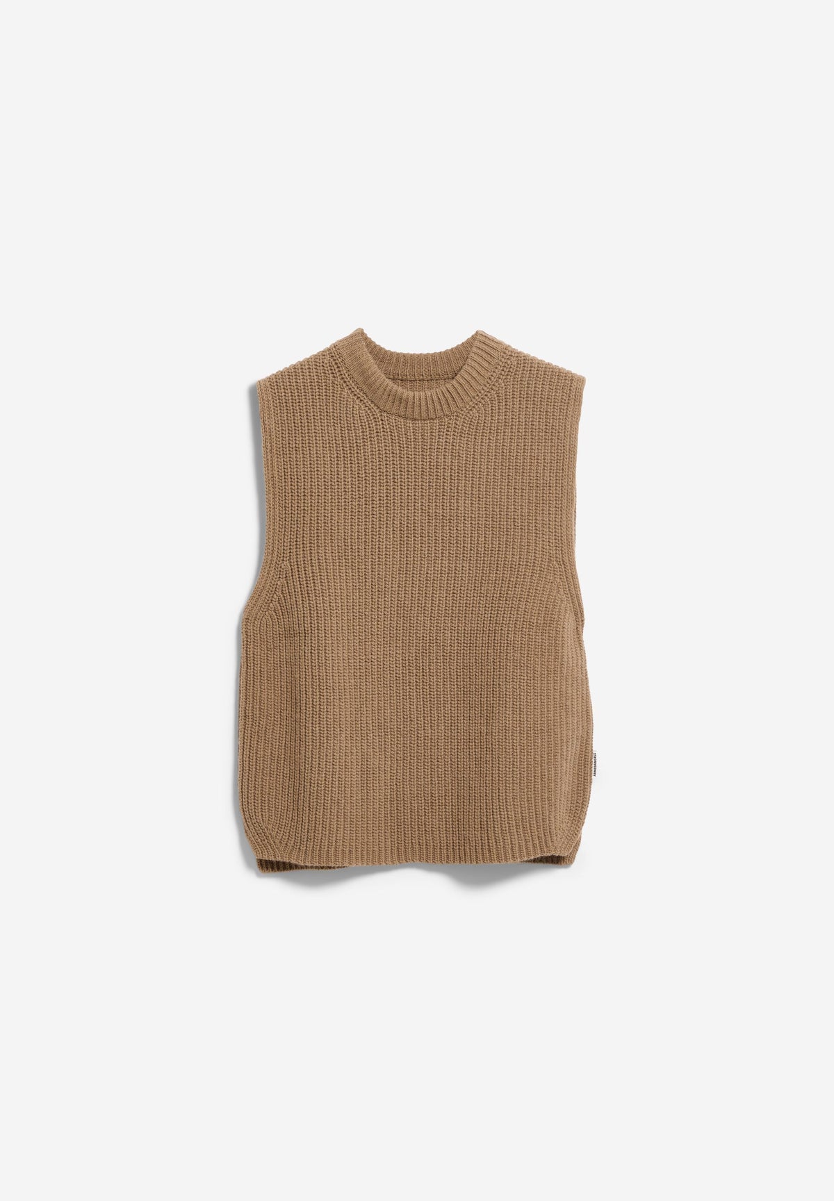 RIB KNIT VEST amberwood | ARMEDANGELS