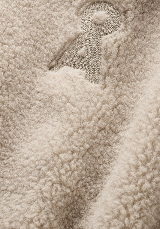 WOOL BLEND FLEECE JACKET honey melange | ARMEDANGELS