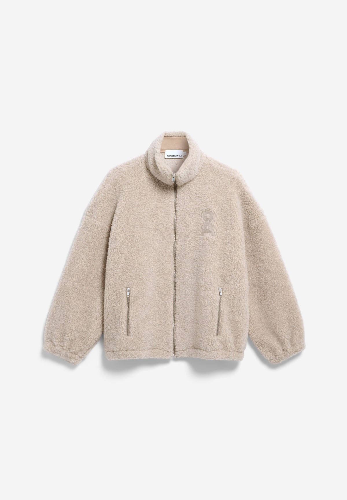 WOOL BLEND FLEECE JACKET honey melange | ARMEDANGELS
