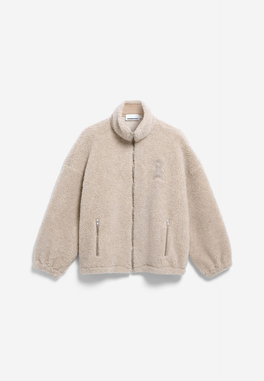 WOOL BLEND FLEECE JACKET honey melange | ARMEDANGELS