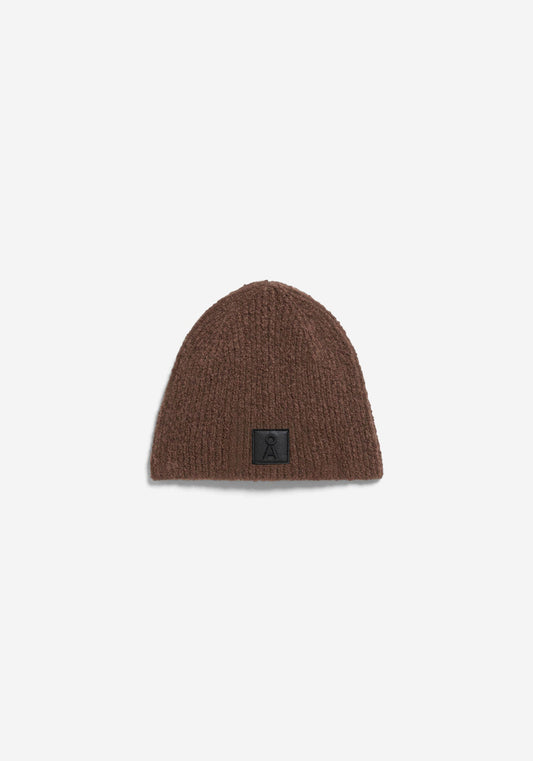 ICONIC Å BOUCLÉ KNIT HAT W claystone | ARMEDANGELS