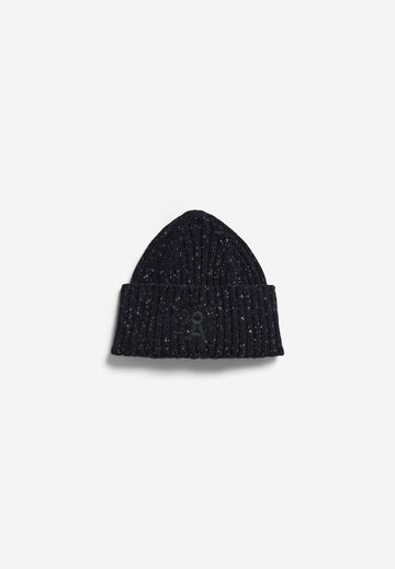 TWEED KNIT HAT W black tweed | ARMEDANGELS