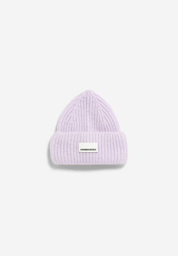 MOHAIR BLEND KNIT HAT W moonlit lilac | ARMEDANGELS