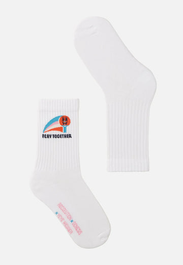 Socken BERGENIA PLAY TOGETHER white | recolution
