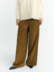 Hose LIGHT OAK CORDUROY HEDDA PANTS | THINKING MU