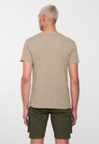 T-Shirt BAY BIKE taupe grey | recolution