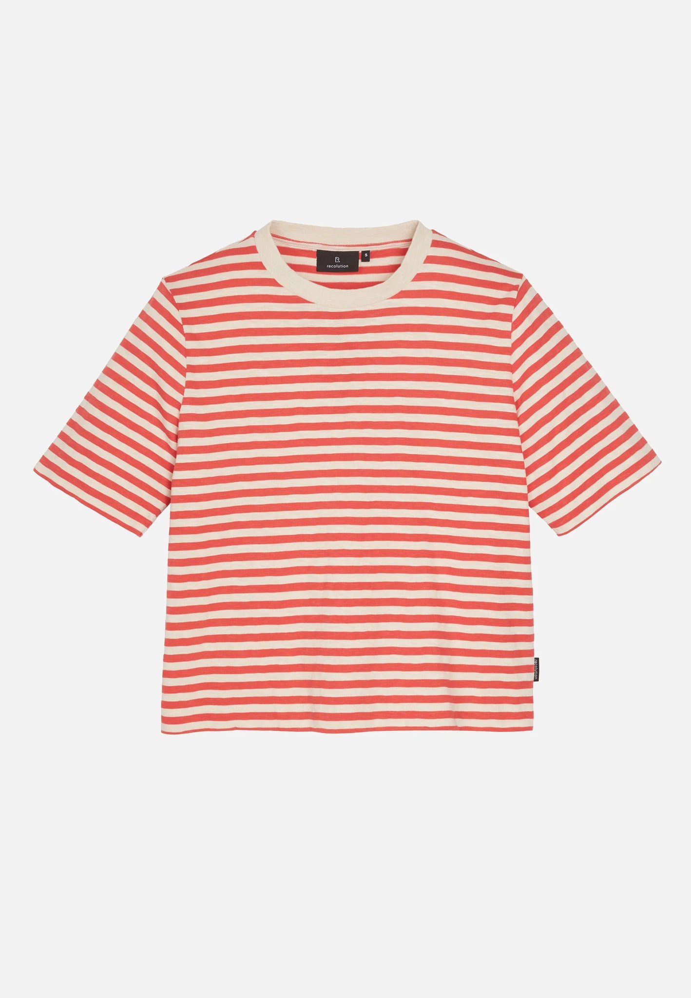 T-Shirt AZOLLA STRIPES mars red | recolution