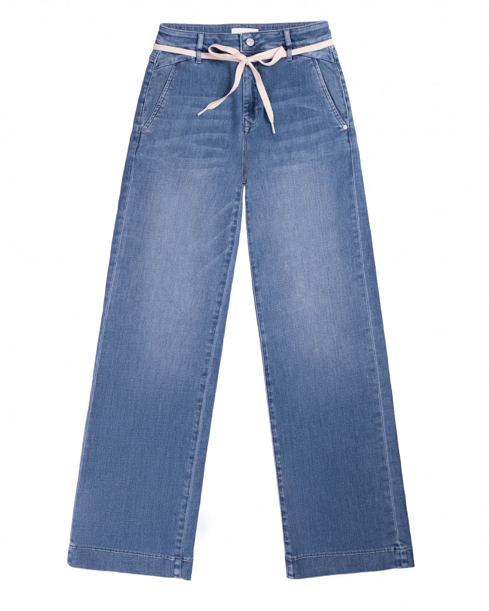 Jeans DEW Flared Soft Denim - French Pocket medium blue | DAWN