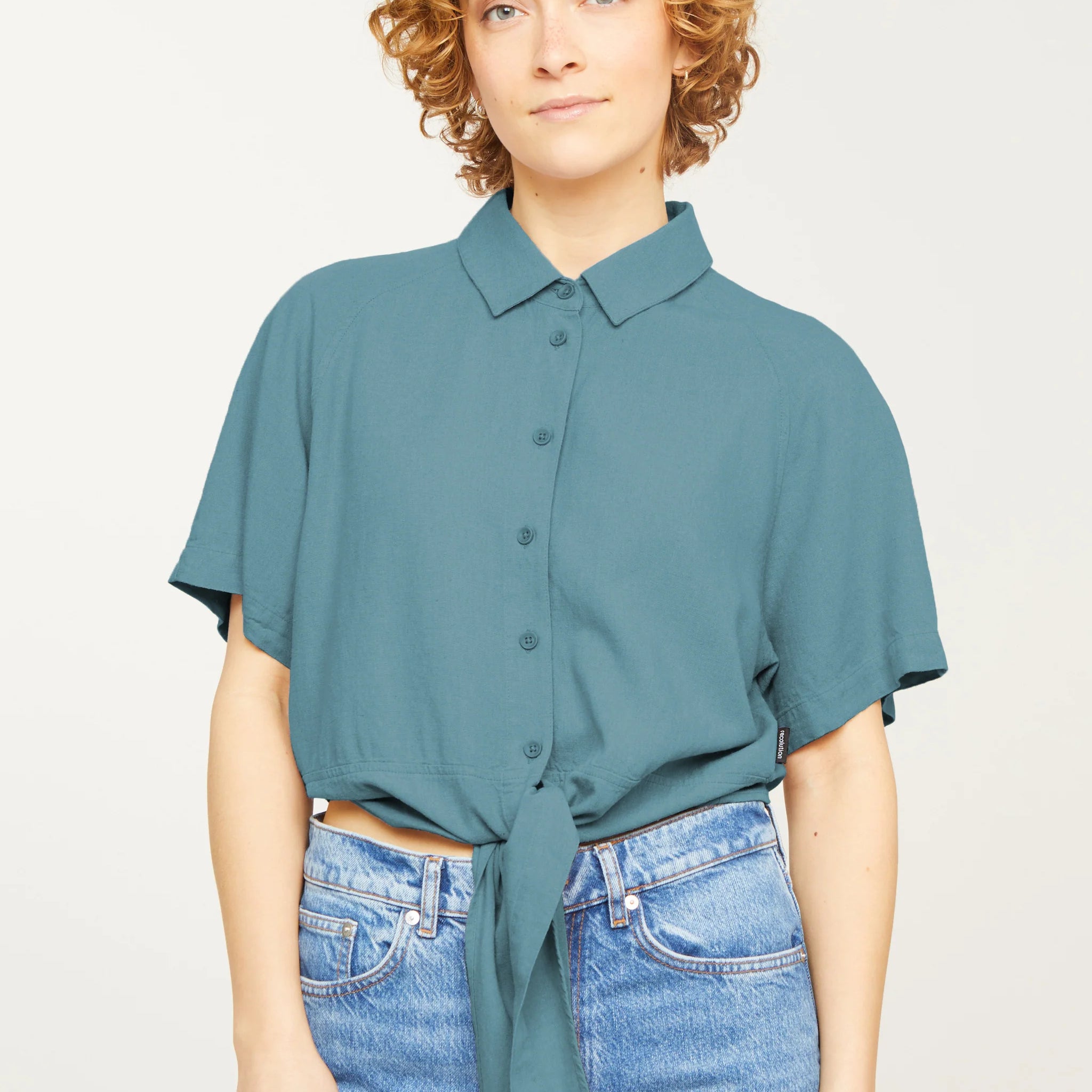 Bluse OCRA lake green | recolution