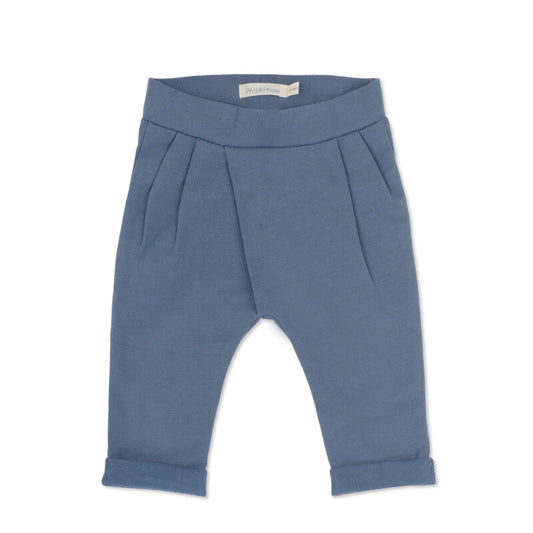 Fold-over baby chino denim blue | Phil&Phae