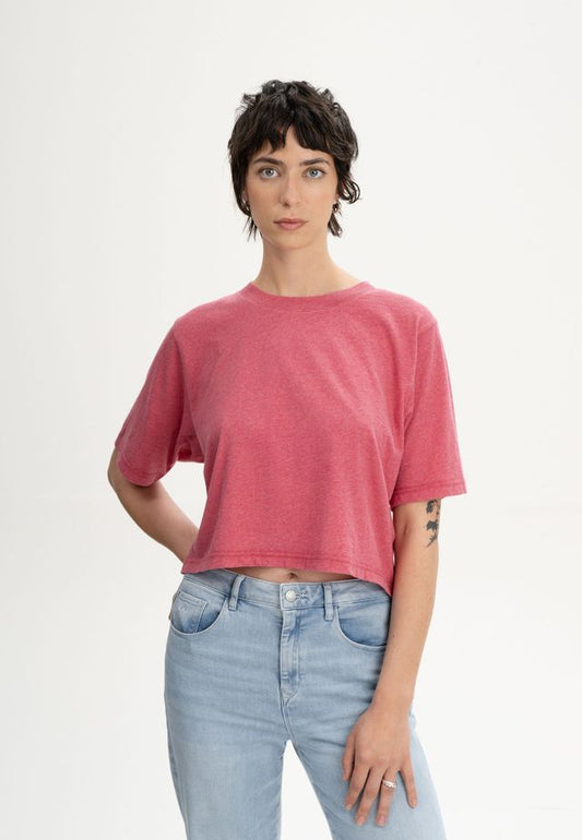 Cropped T-Shirt DESNA blossom blend | MELAWEAR