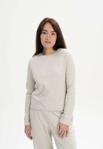 Langarmshirt schwer AASTHA birke | MELAWEAR