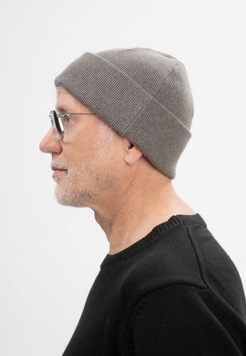 Unisex Fine Knit Beanie Style HIMMAT bear melange | MELA