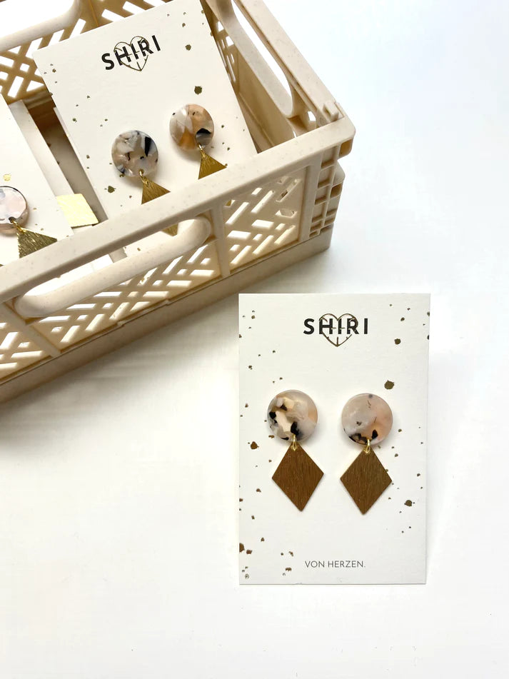 Ohrringe aus Celluloseacetat | SHIRI