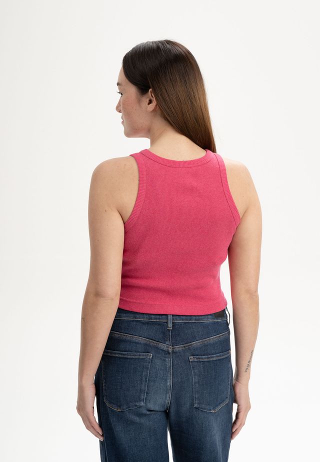 Cropped Ribbed Tanktop PRISHA berry blend | MELAWEAR