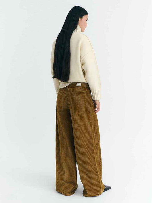 Hose LIGHT OAK CORDUROY HEDDA PANTS | THINKING MU