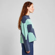 Sweater Limhamn Flowy Ombre Blue/Granite Green | DEDICATED