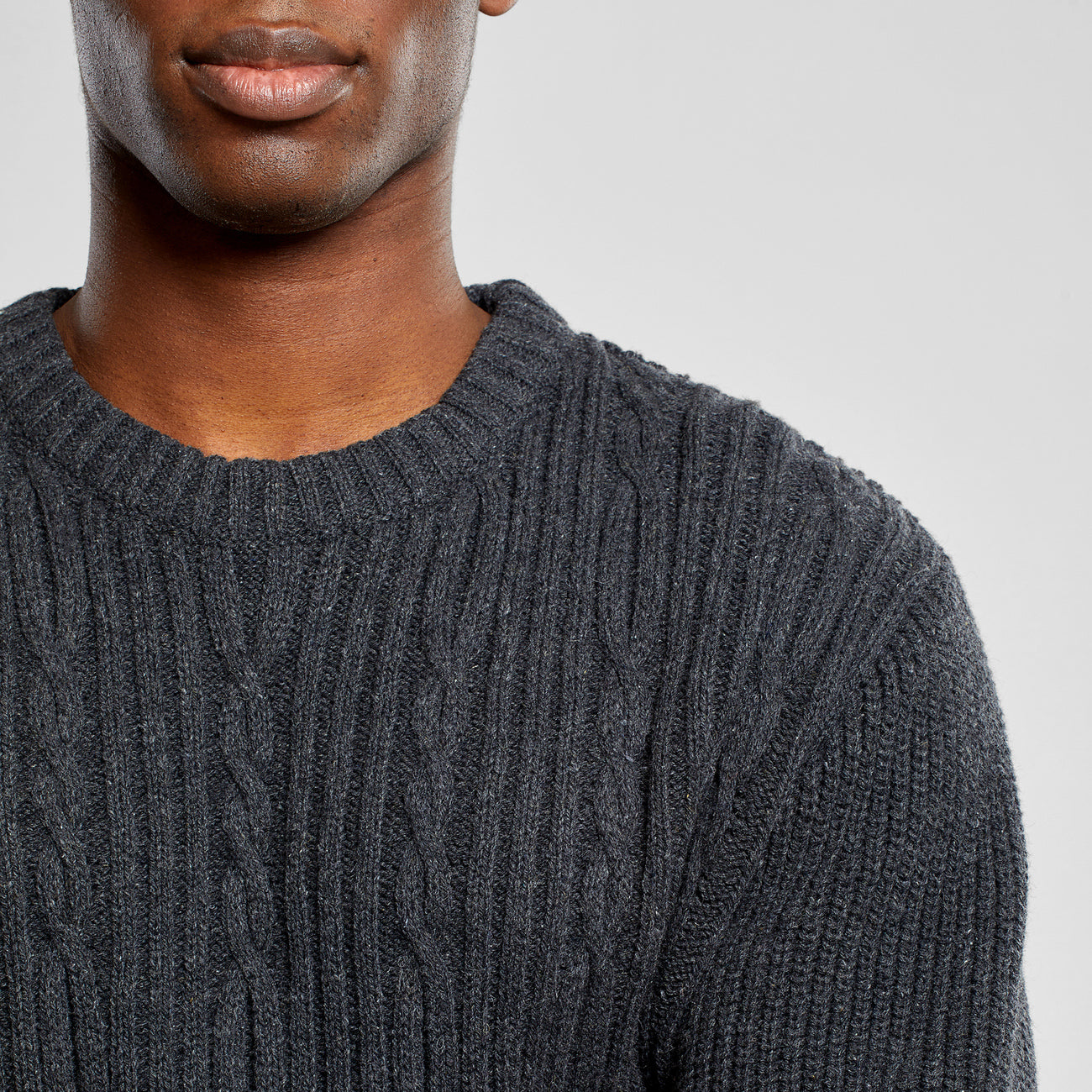 Sweater Ludvika Dark Grey Melange | DEDICATED