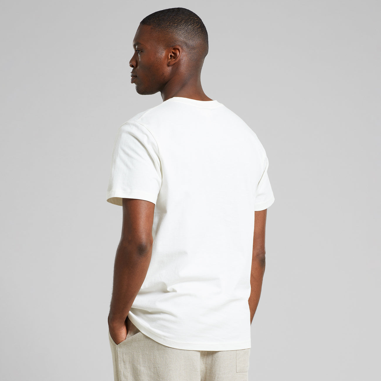 T-shirt Stockholm Sunset Lines Off-White | DEDICATED