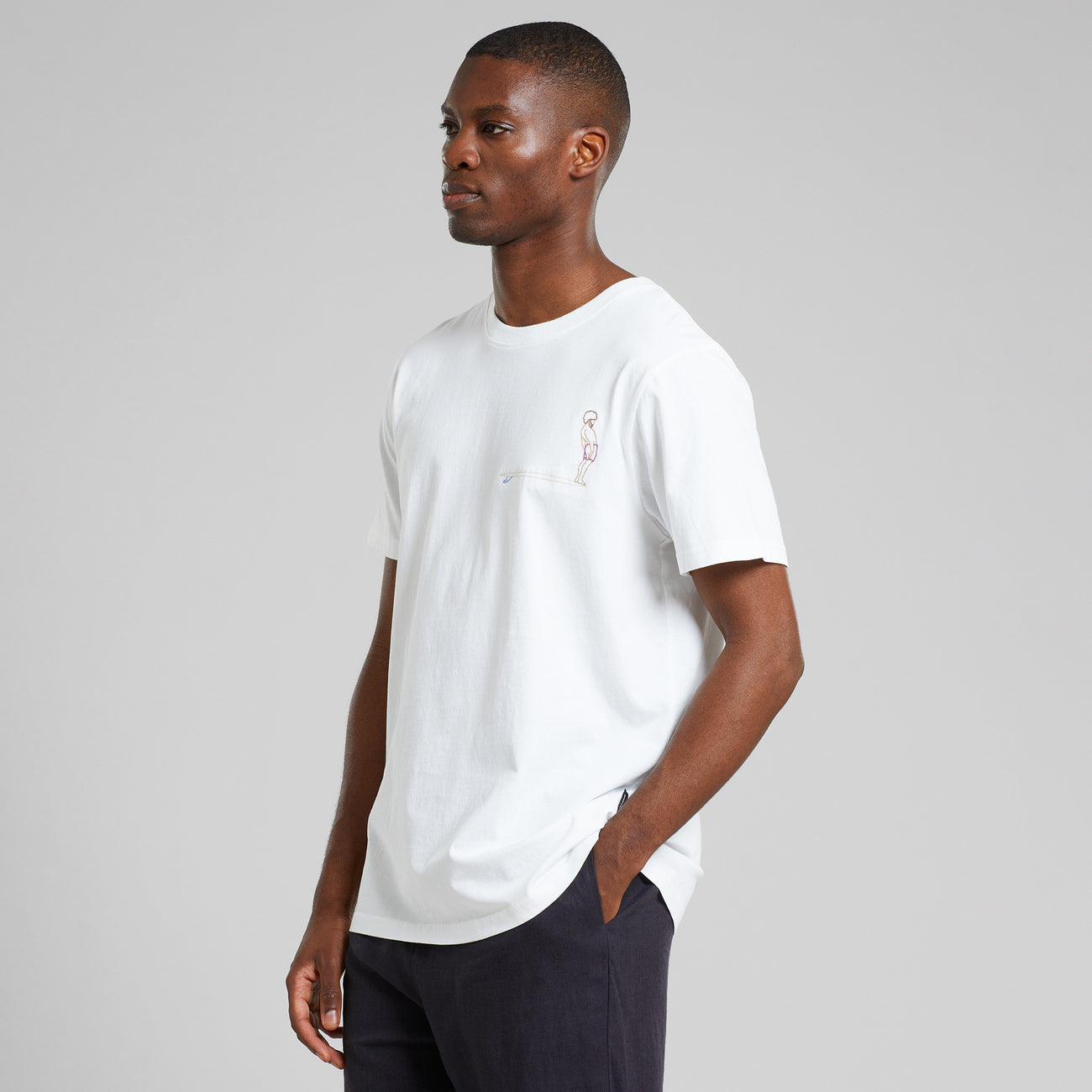 T-Shirt Stockholm Hang ten white | DEDICATED