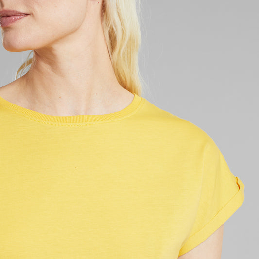 T-shirt Visby Base Misted Yellow | DEDICATED