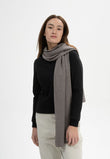 Jacquard Knit Scarf ASMEE bear melange | MELAWEAR