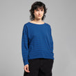 Top Humledal Stripes Black/Surf Blue | DEDICATED