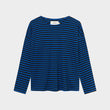 Top Humledal Stripes Black/Surf Blue | DEDICATED