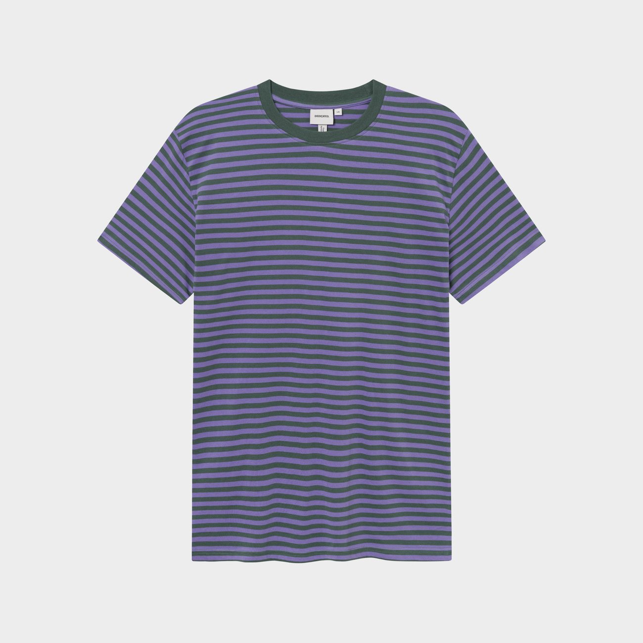 T-shirt Stockholm Stripes Green/Purple | DEDICATED