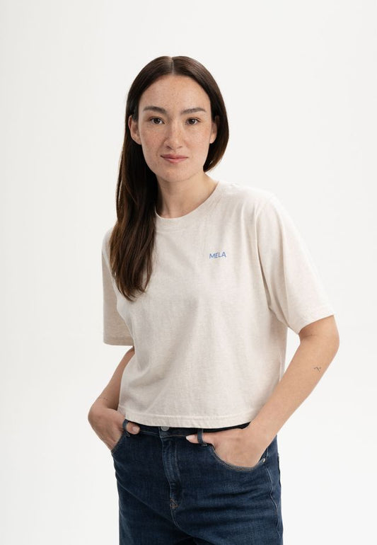 Cropped T-Shirt DESNA print be kind | MELAWEAR