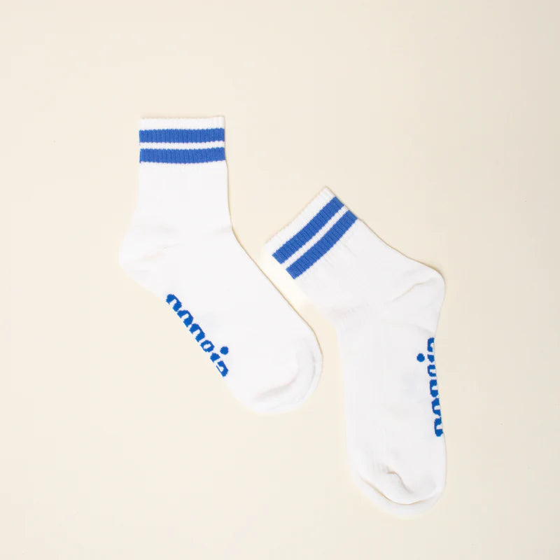 The Tennis- Ankle Socken blaue Streifen | popeia