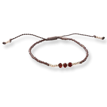 Decent Garnet Bracelet Silver Colored | a Beautiful Story